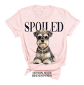 Watson the Schnauzer Spoiled Glam Dog Rhinestone Graphic Tee