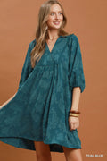 Nellie Paisley Print Puff Sleeve Dress
