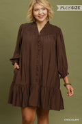 Curvy Sam Smocked Tiered Mini Dress