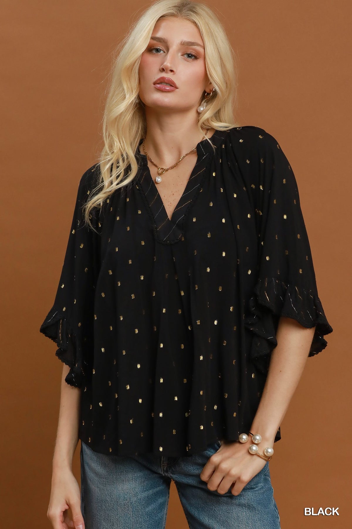 Dorothy Dot Accent Top