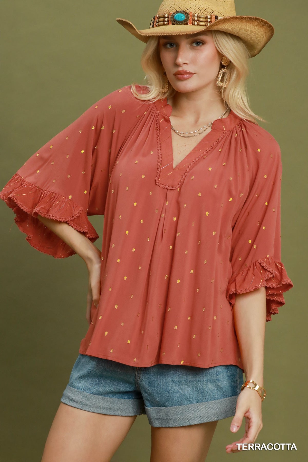 Dorothy Dot Accent Top