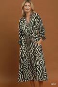 Mindy Mixed Animal Print Midi Dress