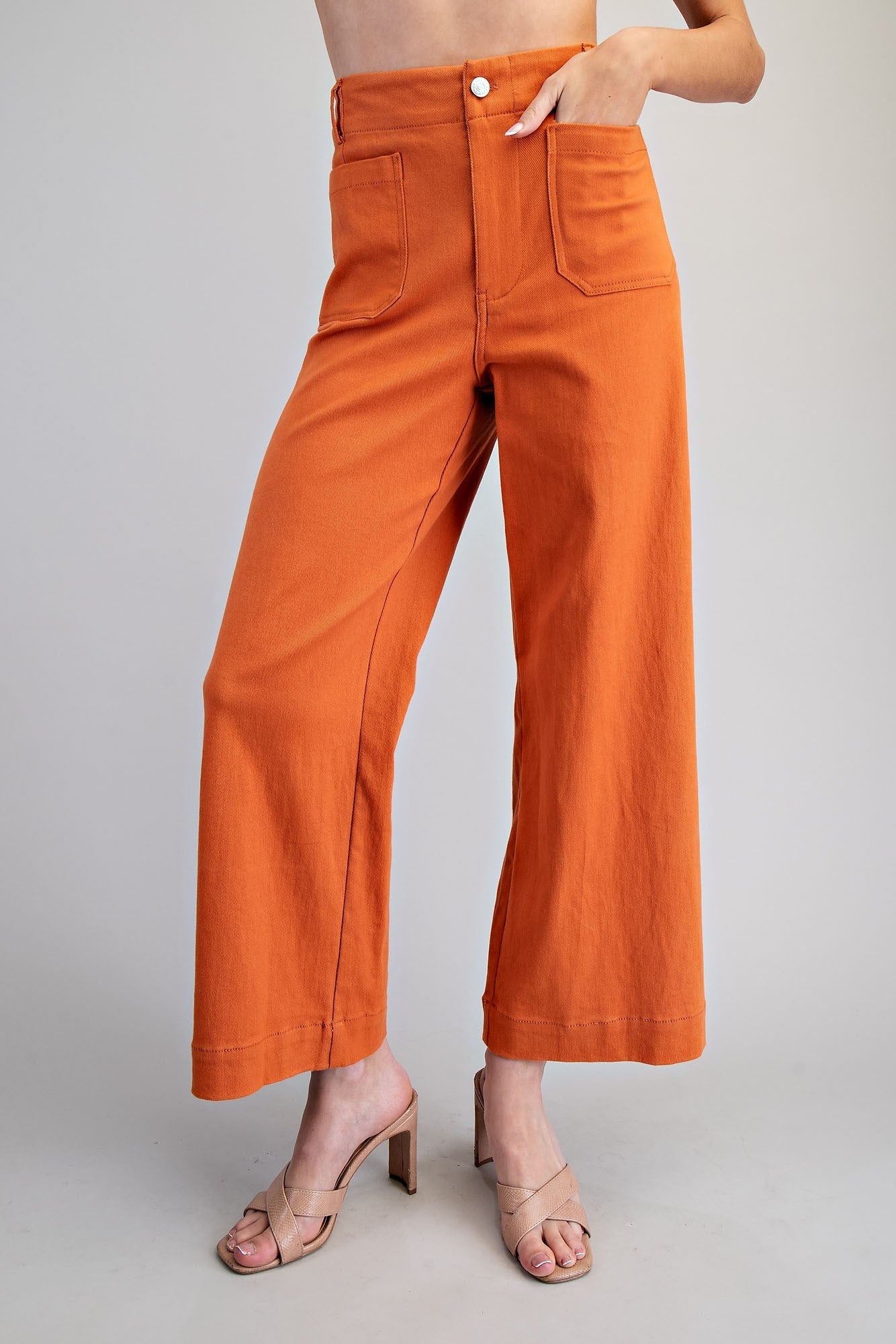 Curvy Sofie Soft Washed Wide Leg Pants