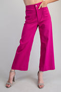 Curvy Sofie Soft Washed Wide Leg Pants