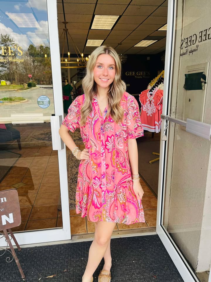 Blaire Blush Mix Mini Dress