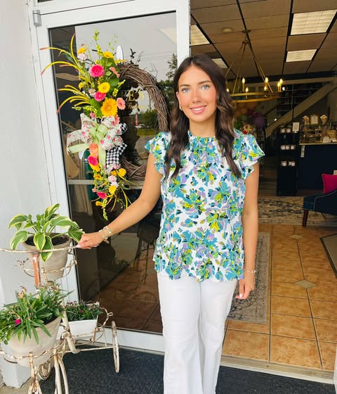 Natalie Floral Peplum Top