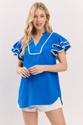Rayna Ruffle Sleeve Top