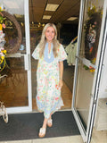 Phoebe Floral Tunic Mid Maxi Dress