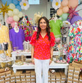 Jessica Pink Garden Samba Top