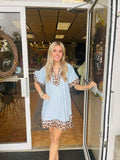 Lola Leopard Contrast Mini Dress