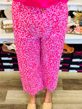 Prancing In Pink Leopard Crop Pants