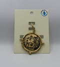 RG Bulldog Face Round Pendant