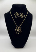 RG Black Flower Necklace