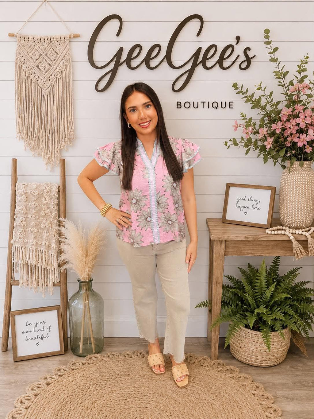 Lyla Peony Floral Top