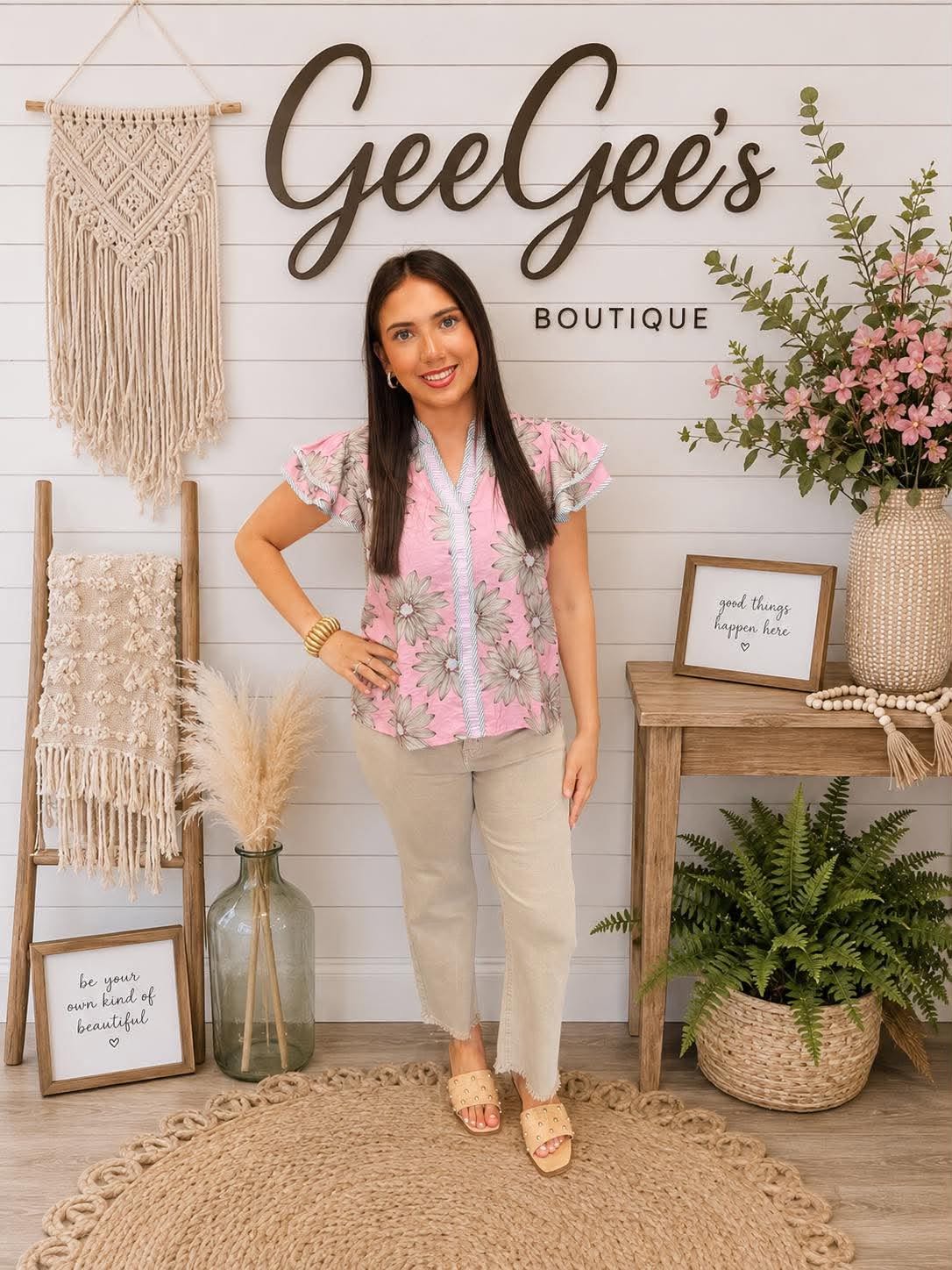 Lyla Peony Floral Top