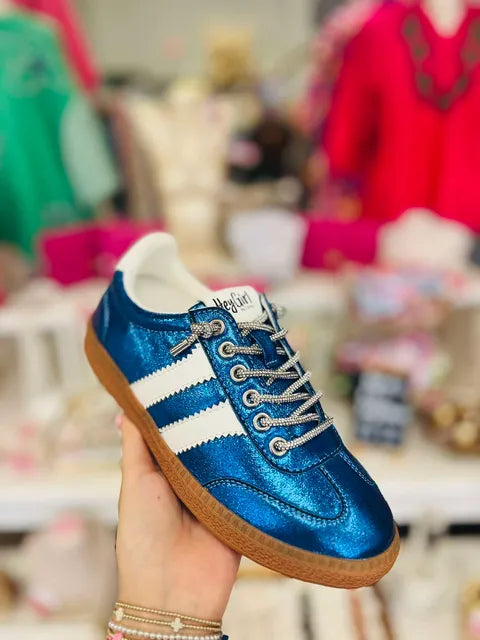 Corkys Heads Up Metallic Sneakers