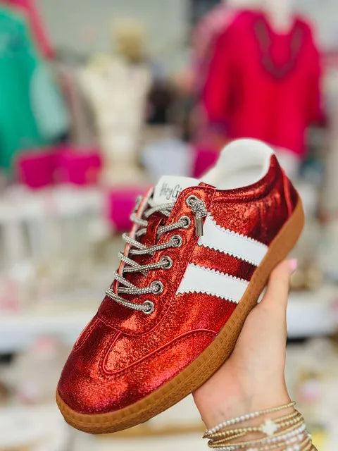 Corkys Heads Up Metallic Sneakers