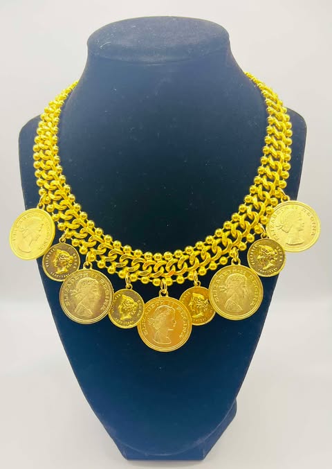Yochi Chunky Coin Necklace