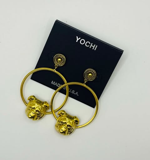 Yochi UGA Hoop Earrings