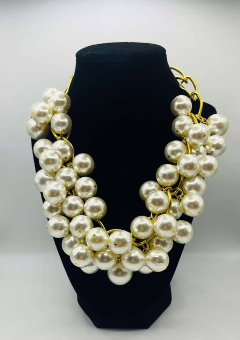 Yochi Pearl Statement Necklace