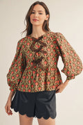 Polly Boho Peplum Top