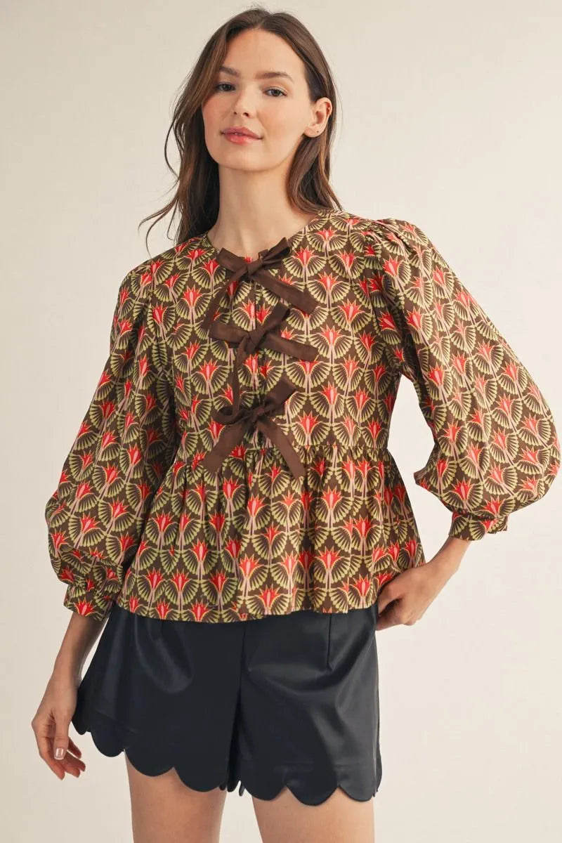 Polly Boho Peplum Top