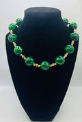 RG Water Resistant Green 20 MM Large Beaded Necklace