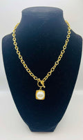 RG Carly Gold And Pearl Toggle Necklace