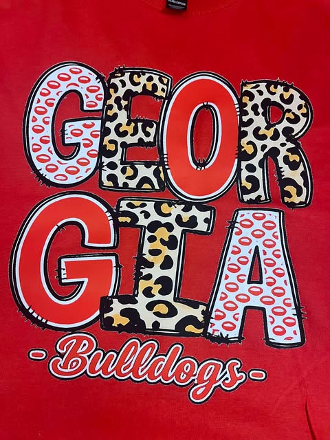 Georgia Bulldogs Red Short Sleeve T-Shirt