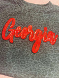 Georgia Sparkle Cheetah Print Sweatshirt
