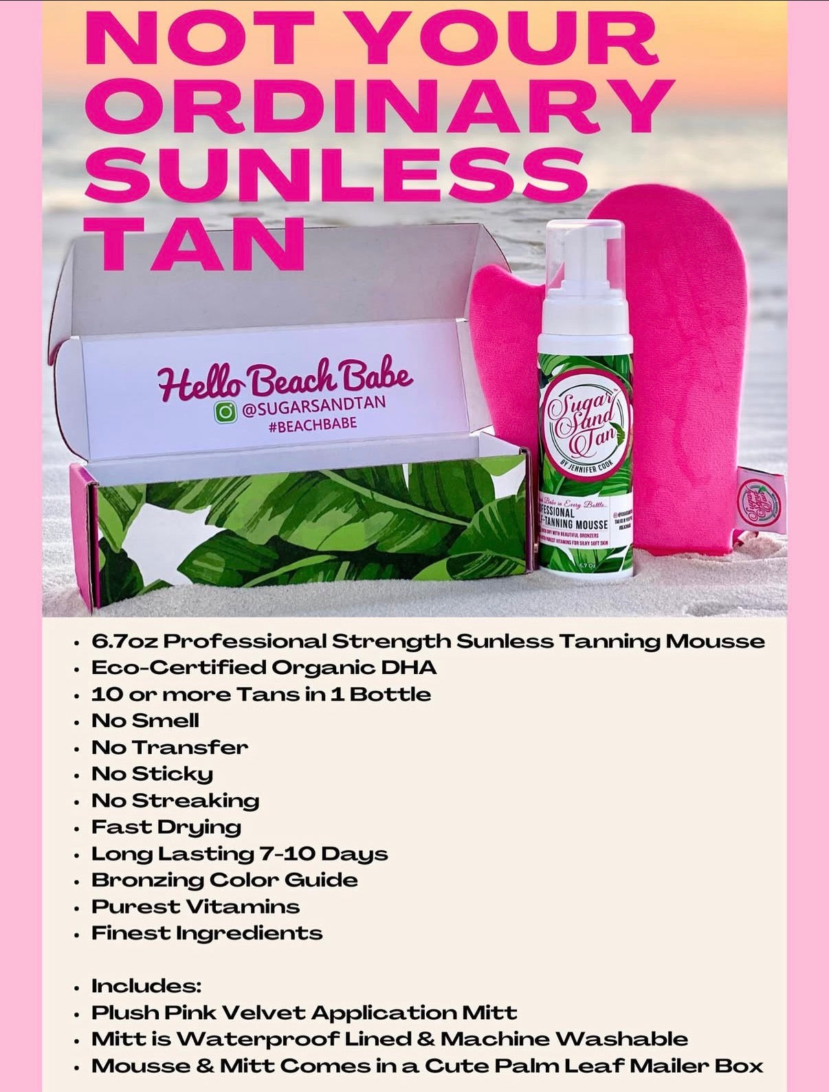 Sugar Sand Tan Professional Tanning Mousse Kit