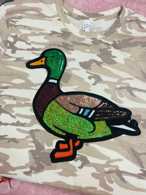 Camo Mallard Duck Short Sleeve T-Shirt