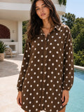 Paula Polka Dot Shirtdress