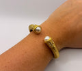 Pearl Open Cuff Bracelet