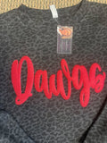 Leopard Dawg Sweatshirt with Rag Bottom