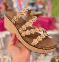 Corkys Raffia Lets Be Friends Wedges