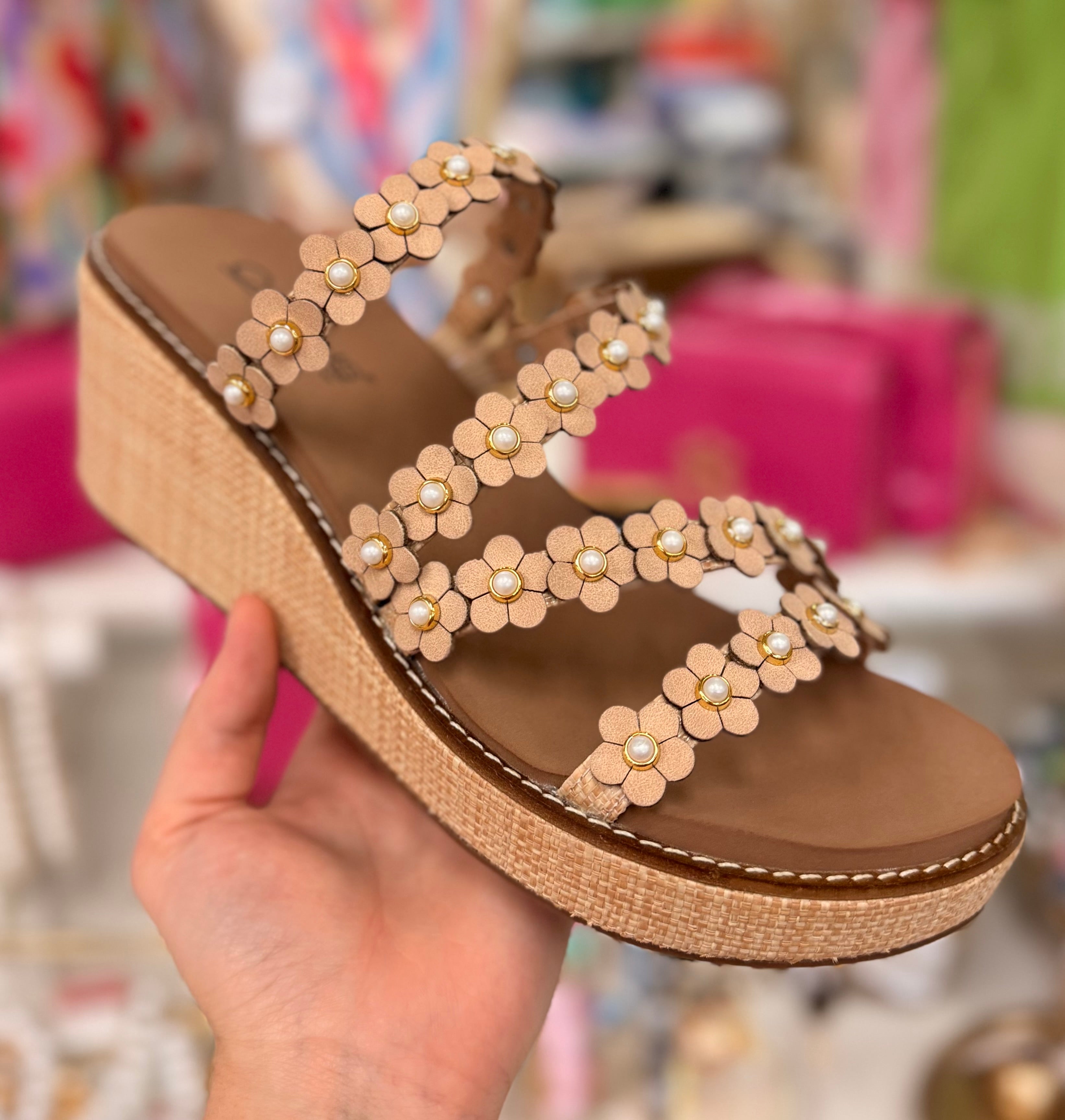 Corkys Raffia Lets Be Friends Wedges
