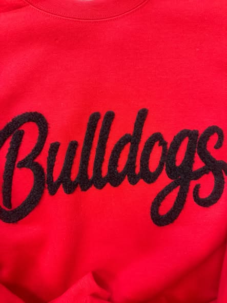 Bulldog Chenille Sweatshirt