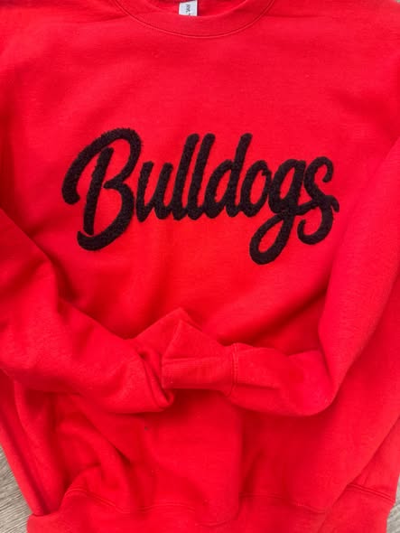 Bulldog Chenille Sweatshirt