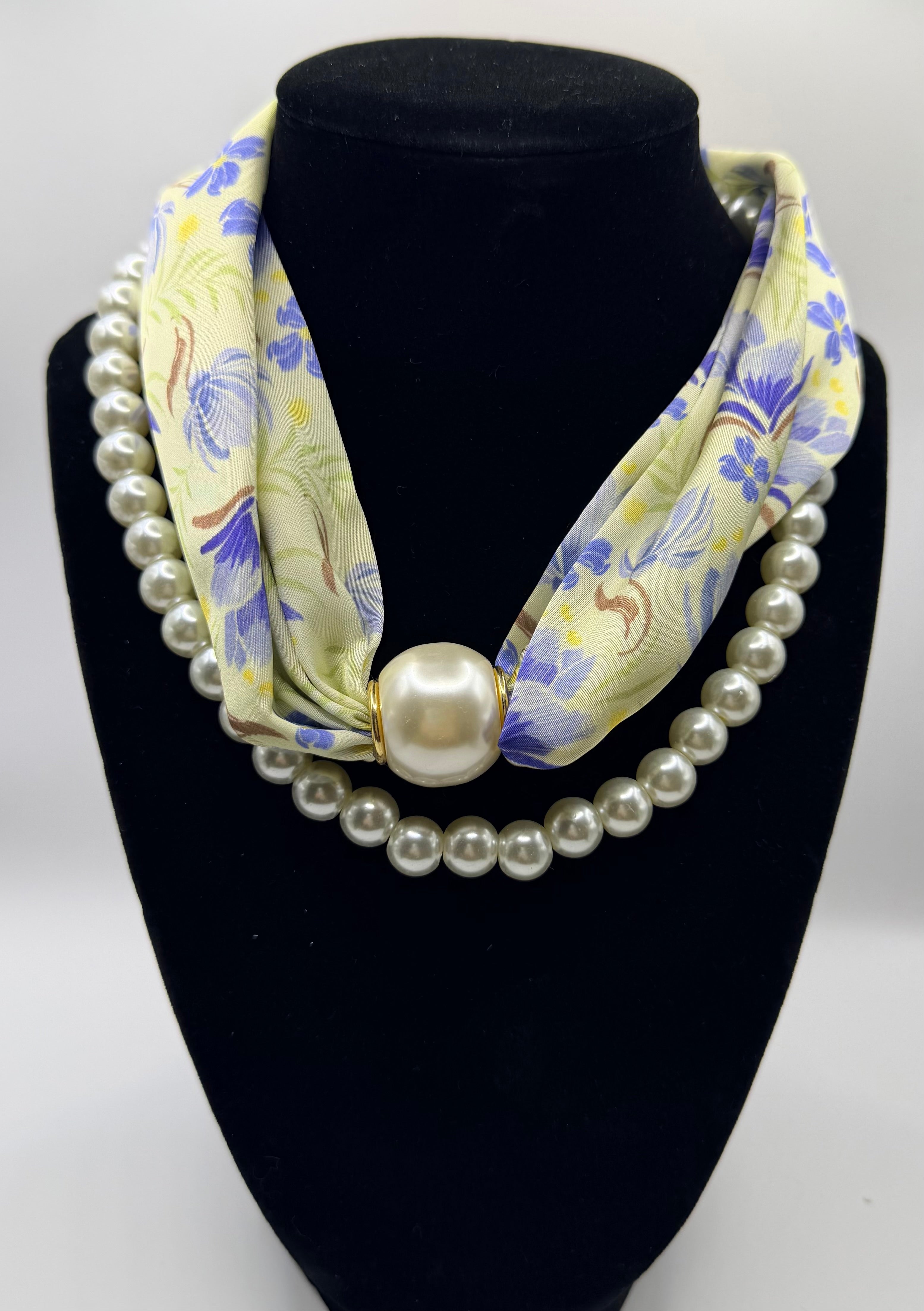 Premade Pearl Scarf Necklace