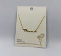 Mama Script Mini Dainty Necklace