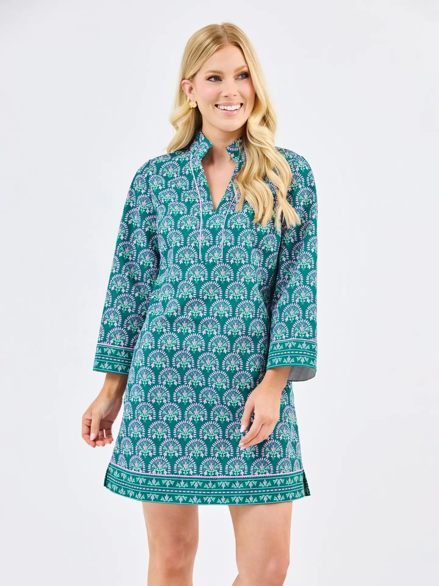 Brenda Mary Square Ocean Sunshower Flora Dress