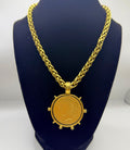Yochi Queen Gold Pendant Necklace