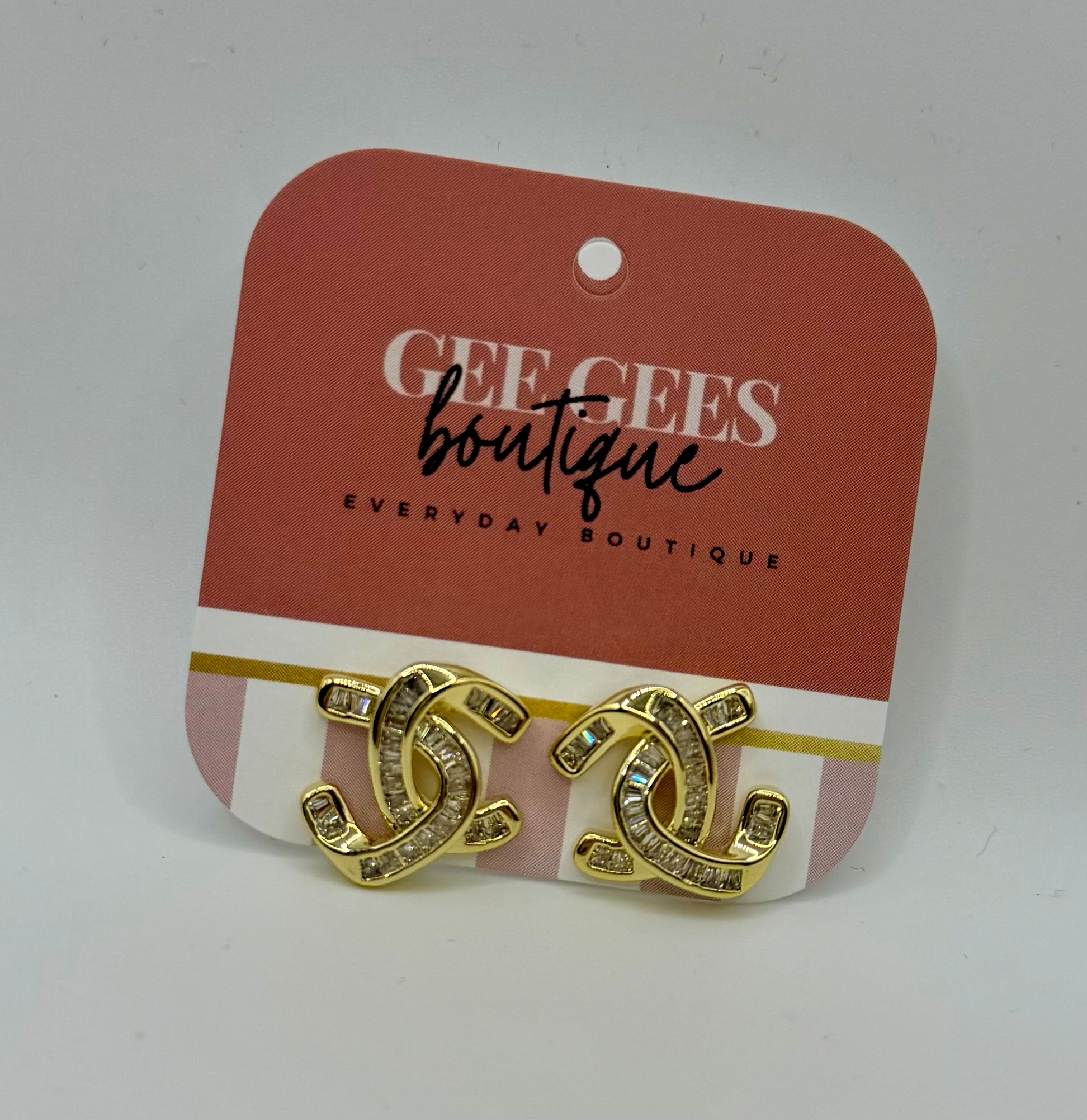 Intertwined Rhinestone Earrings