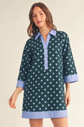 Dena Polka Dot Shift Dress