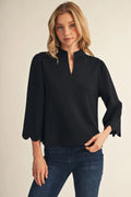 Beth Scallop Edge Top