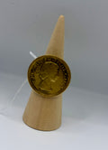 Queen Elizabeth Stamped Gold ring