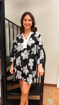 Elizabeth Black Mix Beach Dress
