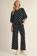 Buella Black Polka Dot Matching Set