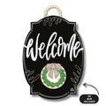 DK Black Bloom Welcome Door Hanger